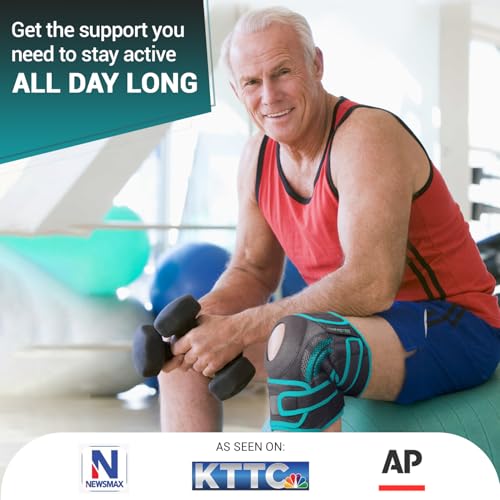 DR. BRACE ELITE Knee Brace with Side Stabilizers & Patella Gel Pads - color: Earth, size: Small