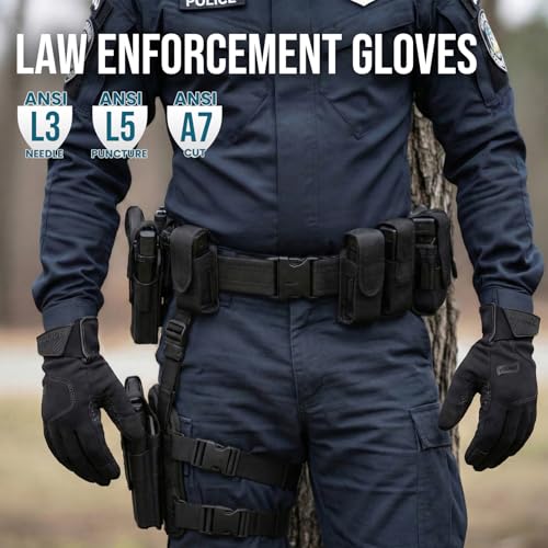 TAILI Level 5 Puncture, Level 3 Needle and A7 Cut Resistant Work Gloves, M