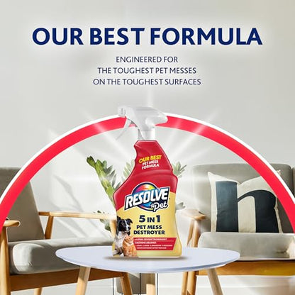 Resolve® 5-in-1 Pet Carpet Cleaner Spray for Stains & Odors, 22oz - size: 22 Fl Oz (Pack of 1)