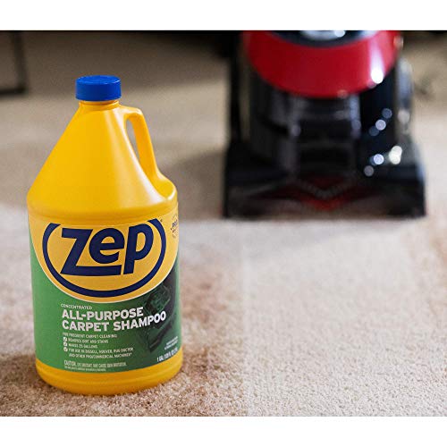 Zep All-Purpose Carpet Shampoo Concentrate Cleaner - 1 Gallon - ZUCEC128 - Professional Formula Removes Dirt and Stains - size: 128 Fl Oz (Pack of 1)