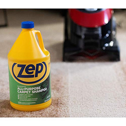 Zep All-Purpose Carpet Shampoo Concentrate Cleaner - 1 Gallon - ZUCEC128 - Professional Formula Removes Dirt and Stains - size: 128 Fl Oz (Pack of 1)