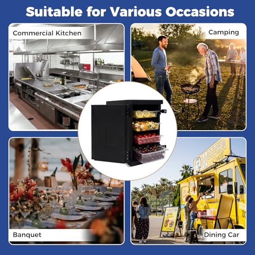 COSTWAY 91 Qt Insulated Food Pan Carrier, Non-Electrical Hot Box
