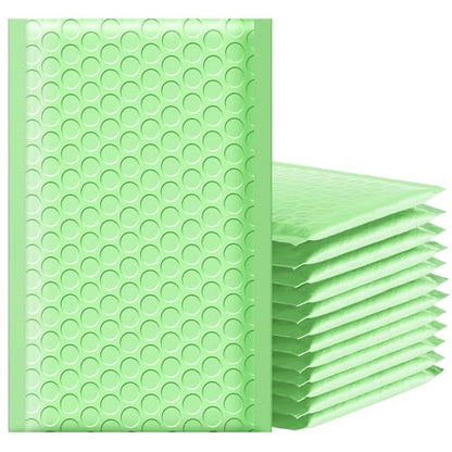 Famagic Mint Green Small Bubble Mailers 4x8 for Business, 100pcs Usable 4x7 - color: Mint Green, size: 4x8 100pcs