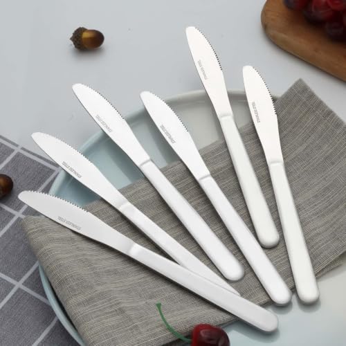12 Pieces Dinner Knives Set, 8.1 Inches Table Knives Set - color: 12PCS Dinner Knives