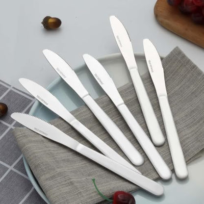 12 Pieces Dinner Knives Set, 8.1 Inches Table Knives Set - color: 12PCS Dinner Knives
