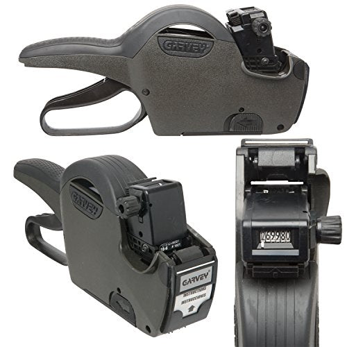 Perco Pricing Labels for Garvey 18-6 One Line Price Gun Gx1812 (18-6, Starter Kit White): Includes Price Gun, 5,000 White Pricing Labels and Preloaded Inker