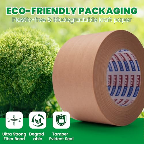 ADHES Fiberglass Reinforced Kraft Paper Tape, 2 Inch x 55 Yards