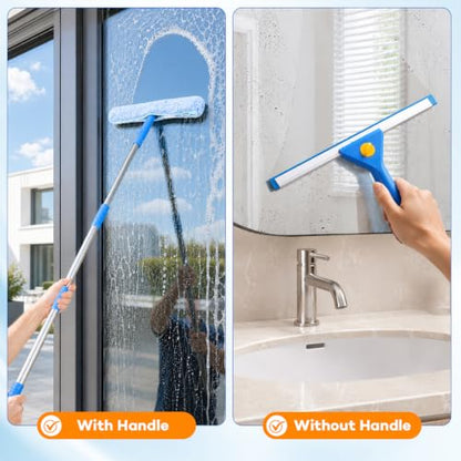ALOTIKI 9Pcs Window Cleaning Kit with 3 Gal Cleaning Bucket & 81" Squeegee