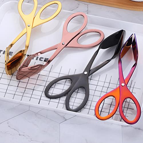 Stainless Steel Scissor Egg Tongs for Kitchen and Outdoor Use - color: As Shown