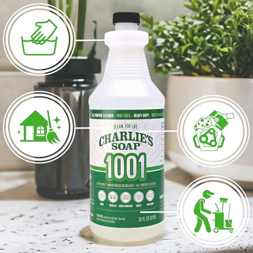 Charlie's Soap 1001 Cleaner & Degreaser Concentrate, 32 fl oz - size: 32 Fl Oz (Pack of 1)