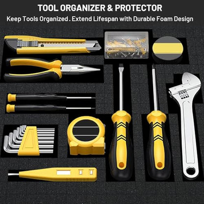8 PCS 16x12x2 Inch Pick and Pluck Foam Inserts for Cases - Professional-Grade Tool, Game Box & Drawer Organizer - size: 8pcs(16x12x2 In)