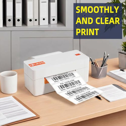 LLIKED 4"x1" Thermal Label, 16800 Strong Adhesive Shipping Labels - size: 4"x1"-12 Rolls