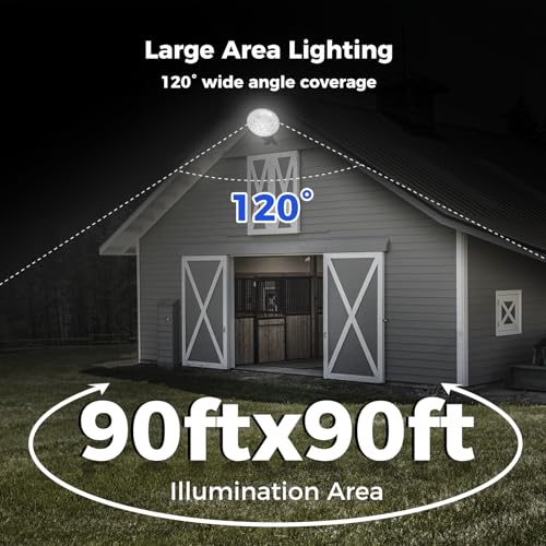 AIKVSXER 160W LED Barn Light Dusk to Dawn, 24000LM Outdoor Yard Light 6500K
