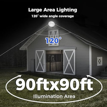 AIKVSXER 160W LED Barn Light Dusk to Dawn, 24000LM Outdoor Yard Light 6500K