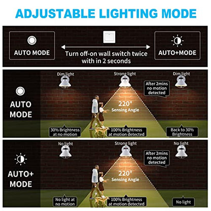 LONEDRUID 2 Pack Dusk Dawn Motion Sensor Outdoor LED Porch Light Fixtures - color: White