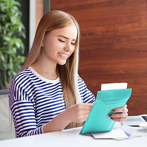 UCGOU Bubble Mailers 6x10" Teal Usable Size 6x9" Padded Envelopes 25 Pack - color: Teal, size: 6x10" 25PC