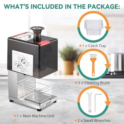 Newhai Commercial Scallion Shredder, 2.3mm Detachable Blade, Compact Design