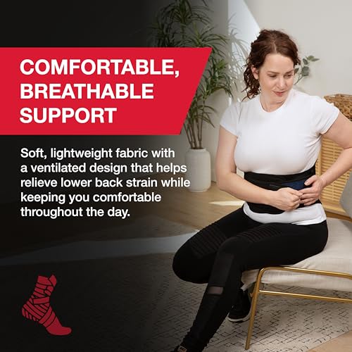 MUELLER Sports Medicine Lumbar Back Brace with Removable Pad, Ideal for Upper and Lower Back Pain, Relief & Support for Men and Women, Strains, Sciatica, Scoliosis - size: Plus Size