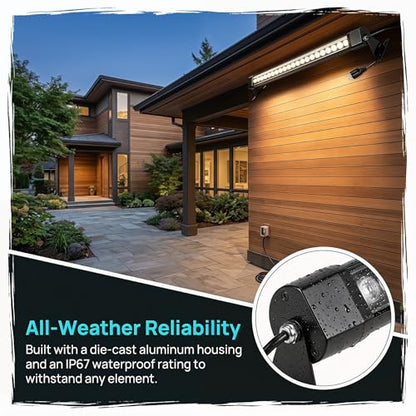 2Pack 72W Wall Washer Light 4FT 5000K 120V IP67 Waterproof Plug-in - color: 5000K-Daylight White, size: 47.2"