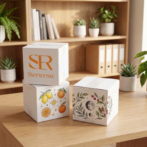6x6x6 inch Cardboard Shipping Boxes, Set of 30 Square Boxes, White - size: 6x6x6 inch 30 Pack