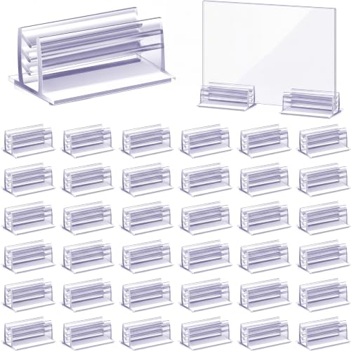 Eersida 50 Pcs Mini Self Adhesive Sign Holder