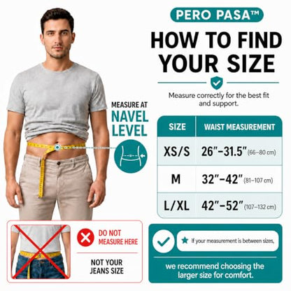 Lower Back Brace for Women and Men, Adjustable Back Brace with Back Support Belt and Back Support Brace, Slim Breathable Lumbar Support for Daily Stability, Back Braces L/XL(Waist:42''-52'')
