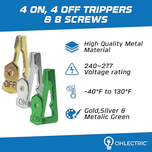156T1978A Time Trippers Kit Compatible Replacement for Intermatic T100 Series Timer Clock Dials - 2 ON, 2 Off Trippers & 4 Screws - Mechanical Timer Switch Parts for Pool, Sprinkler, HVAC & Lighting