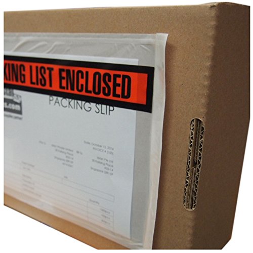 SALES4LESS - Packing List Envelopes, Adhesive Invoice Enclosed Pouches for Secure Document Attachment, 4.5 x 5.5 in (200 Pack) - size: Pack of 200