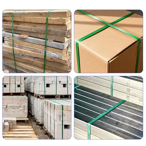 PET Packaging Banding Strapping Roll - 1017' x 5/8" Pallet Strap Coil - color: Green