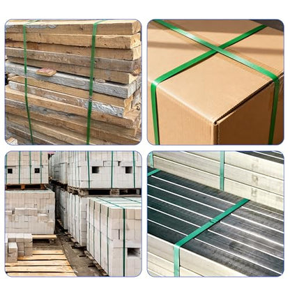 PET Packaging Banding Strapping Roll - 1017' x 5/8" Pallet Strap Coil - color: Green
