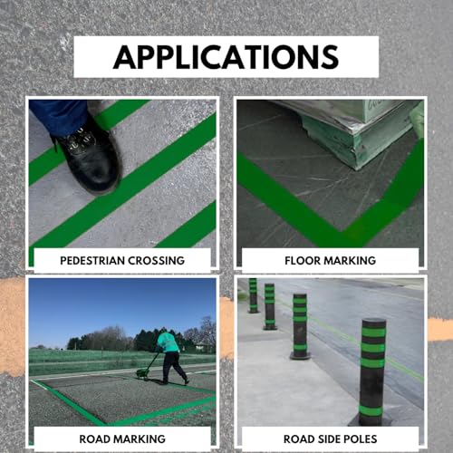 DuraMark RPT-750 Reflective Pavement Marking Tape, Green, 2 in x 18 ft - color: Green, size: 2 Inch x 18 Ft