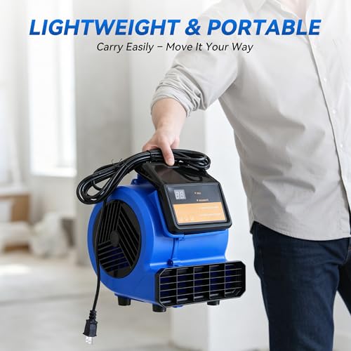 Blower Fan Air Mover, 1/4HP 1100 CFM Floor Fan - size: 1100CFM