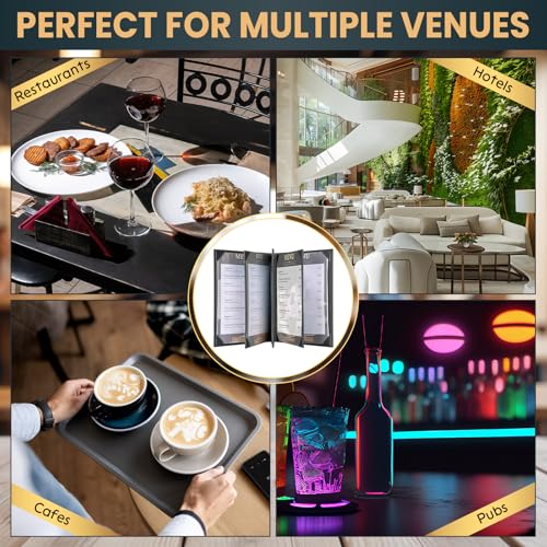 6 Pack 8 View Menu Holder Menu Covers 8.5" x 11" - size: 8 View
