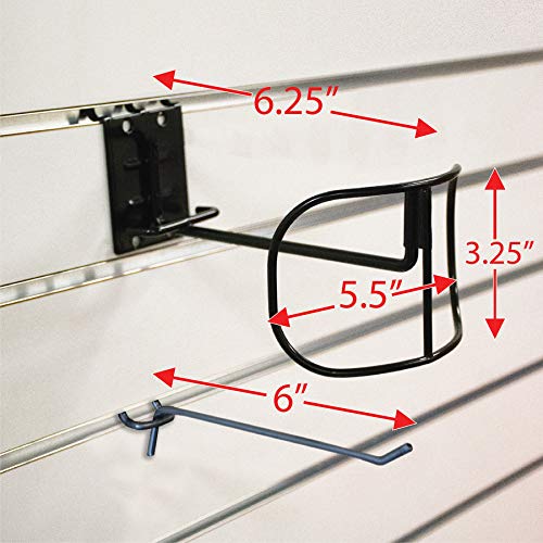 Gemco Group Retail Mask Display for Adult Size Mask, Attaches to Slatwall or Pegboard, Includes 6” Product Hook (3)