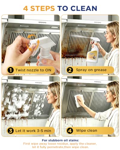 Heavy Duty Kitchen Degreaser Spray, 16.9 Fl Oz * 2PCS - size: 33.8 Fl Oz (Pack of 1)