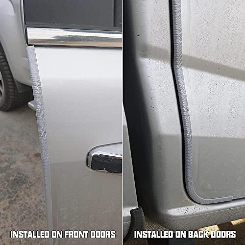 Winunite 65.6ft(20m) No Glue Car Door Edge Guards Light Gray - color: gray, size: 65.6 ft