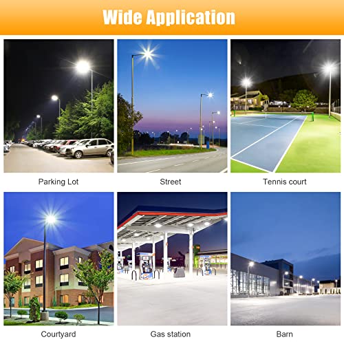 12 Pack LED Retrofit Kit for Parking Lot Light, 240W 34800LM 200-480V ETL Commercial LED Shoebox Light, 5000K E39 Mogul Base LED Shoebox Retrofit Kit for Outdoor Flood Light, Tennis Court