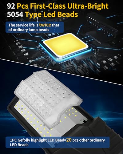 Gefolly SL-10000W Solar Street Lights Outdoor, Commercial Parking Lot Light - size: XXL