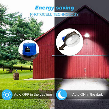 Juyace 120W LED Barn Light Dusk to Dawn Outdoor Security Area Flood Light - size: 120W 1 Pack