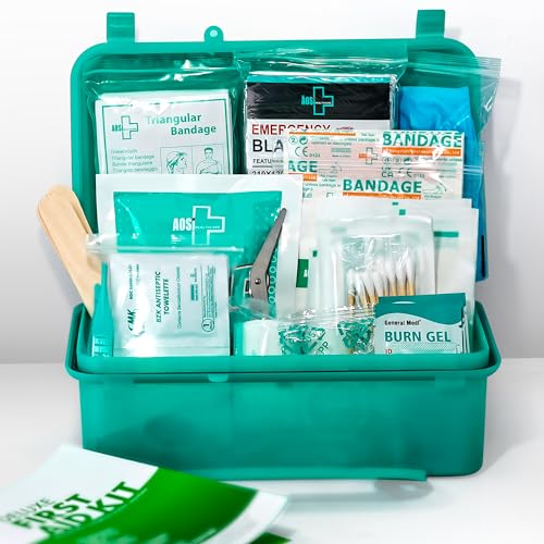 General Medi 150 Pieces Hardcase First Aid Kit - First Aid Box Contains Premium Medical Supplies for Travel, Home, Office, Vehicle, Camping, Workplace & Outdoor - size: 150 Pieces