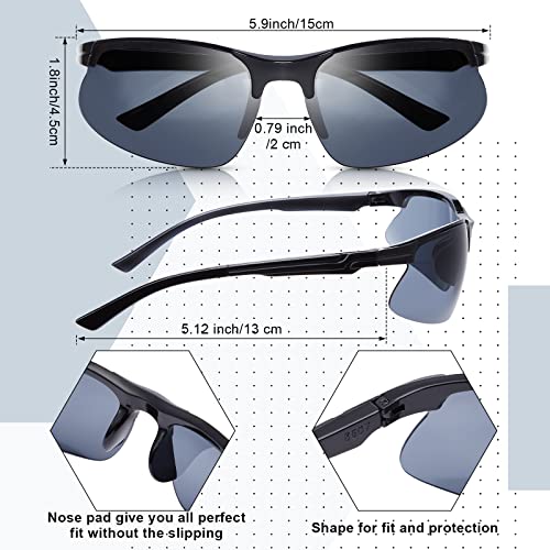 Kathfly 36pcs Safety Glasses Work Scratch Resistant Glasses,Black - color: Black
