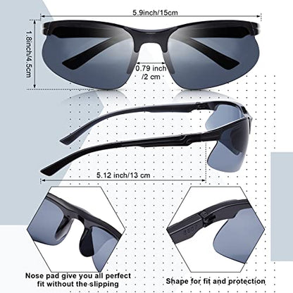 Kathfly 36pcs Safety Glasses Work Scratch Resistant Glasses,Black - color: Black