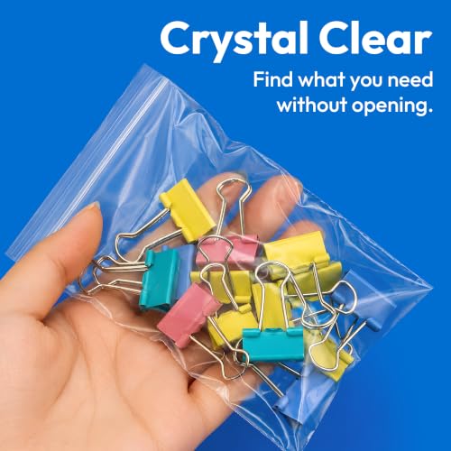 400Pcs 3x4 Inch Clear Plastic Zip Bags, 2Mil Thick - size: 3x4 Inch (Pack of 400)
