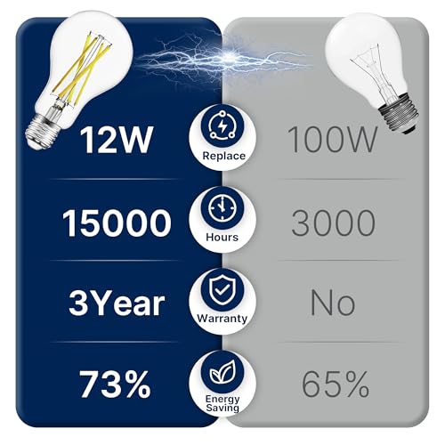 FLSNT 100W Eqv Dimmable A21 LED Bulbs, 1600LM, 5000K Daylight, E26, 8 Pack - color: 100w 5000k Daylight, size: 8 Count (Pack of 1)