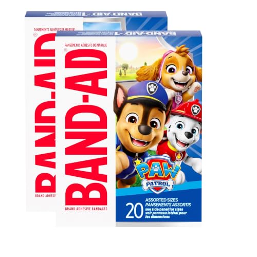 Band-Aid Adhesive Bandages, 20 ct (Pack of 2) | Nickelodeon PAW Patrol | First Aid | Assorted - size: 20 Count (Pack of 2), style: Paw Patrol