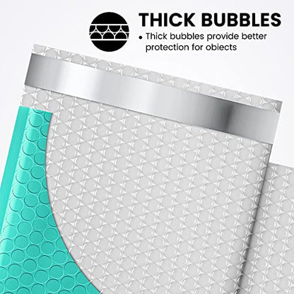 Fuxury 300 Pack Teal Bubble Mailers 6x10 Small Bubble Shipping Envelopes - color: Teal, size: 6x10" 300PC