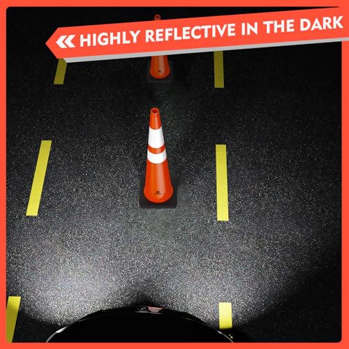 RoadHero Orange Traffic Safety Cones 36 Inch with Weighted Base, 4 Pack - size: 36 INCH