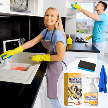 Wanban Kitchen Heavy Oil Cleaner - Heavy Duty Degreaser Cleaner Spray for Stubborn Oil Stains for Kitchen Surfaces All Purpose Cleaning