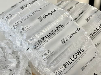 AirPillows™ 150 Count Premium Prefilled Air Pillow Bubbles for Package Shipping | 3 Cu Ft, 22 Gal, 4x8-In Ea | like Packing Peanuts Foam Paper | Strong Nylon Void Fill Cushion Protection by Covogoods