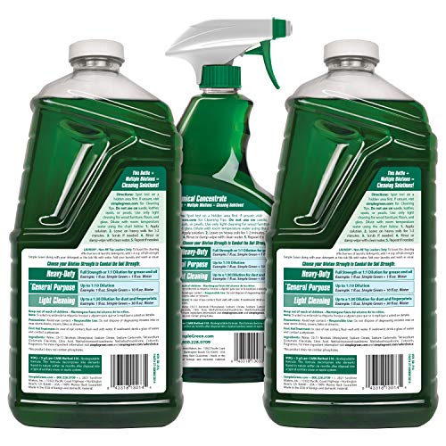 Simple Green All-Purpose Cleaner Spray and Refill, Green, 3 Piece Set, Original, 1 Count - size: 1 Count (Pack of 1)